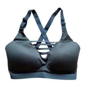 Victoria’s Secret Olive Green VSX Sports Bra Criss Cross Racerback Size 34DD